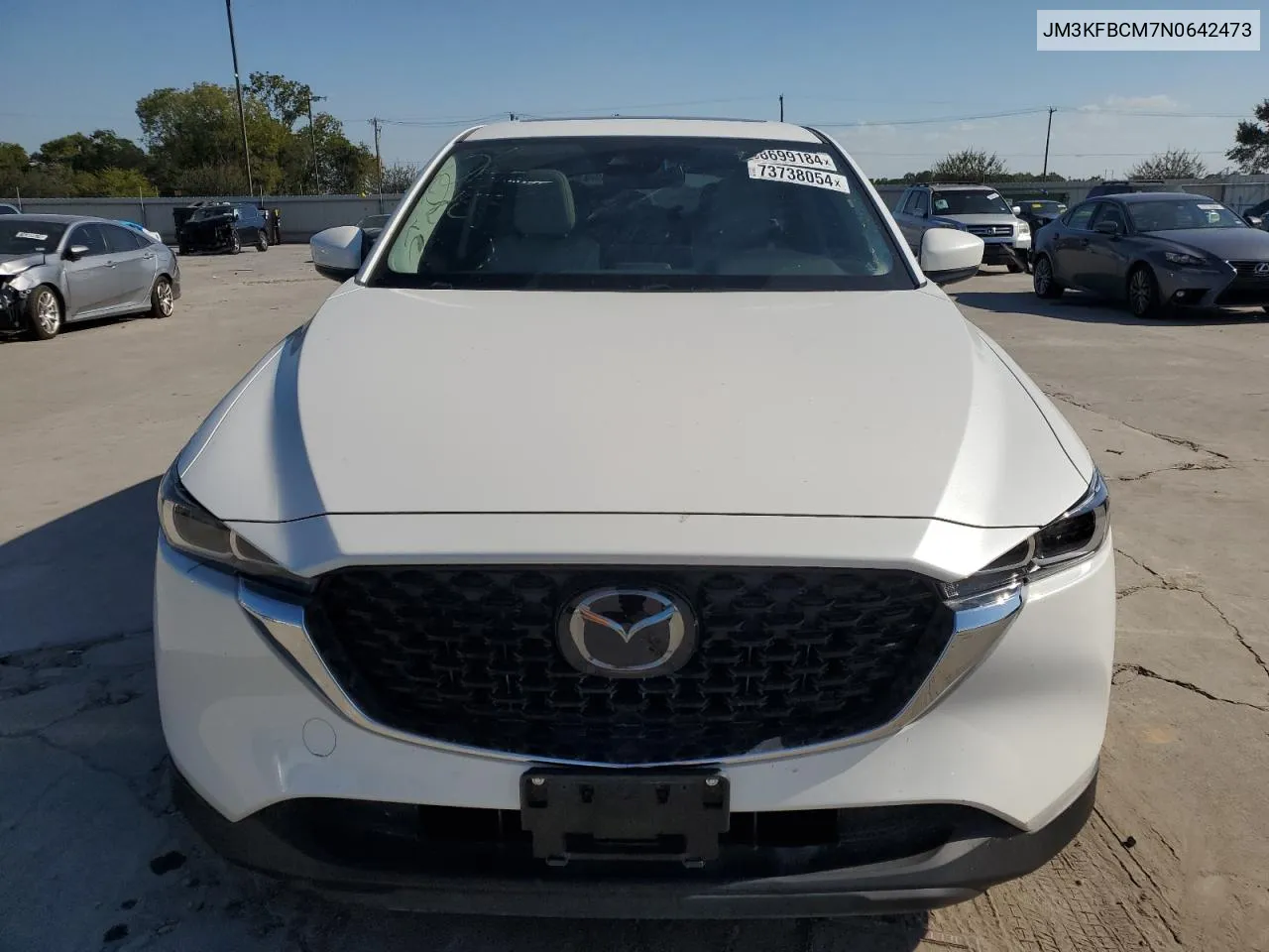 2022 Mazda Cx-5 Preferred VIN: JM3KFBCM7N0642473 Lot: 73738054