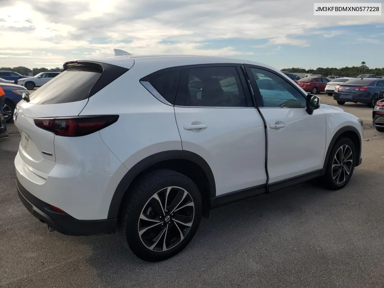 2022 Mazda Cx-5 Premium VIN: JM3KFBDMXN0577228 Lot: 73826104