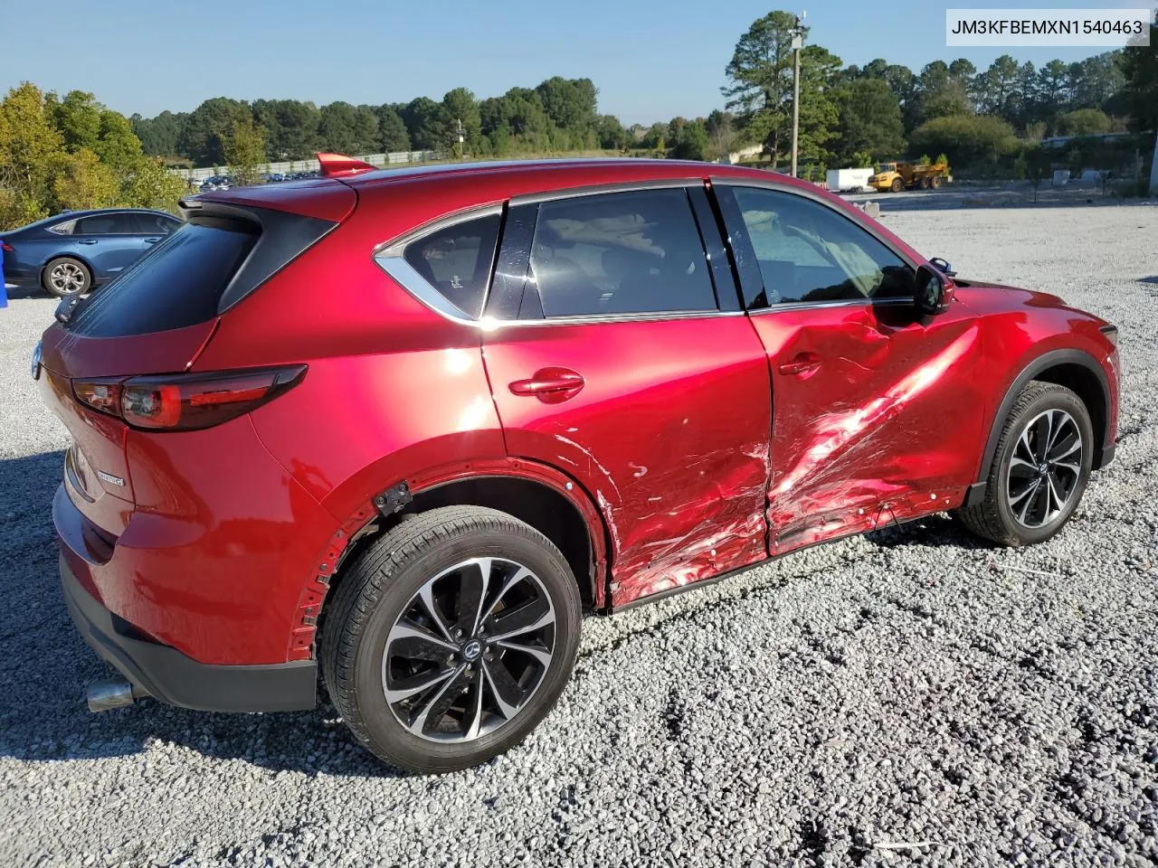 2022 Mazda Cx-5 Premium Plus VIN: JM3KFBEMXN1540463 Lot: 74211594