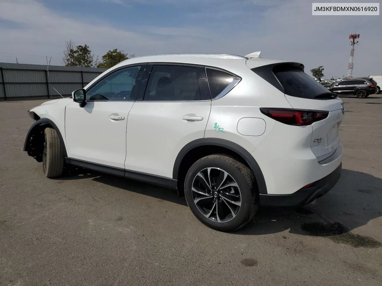 2022 Mazda Cx-5 Premium VIN: JM3KFBDMXN0616920 Lot: 75572554