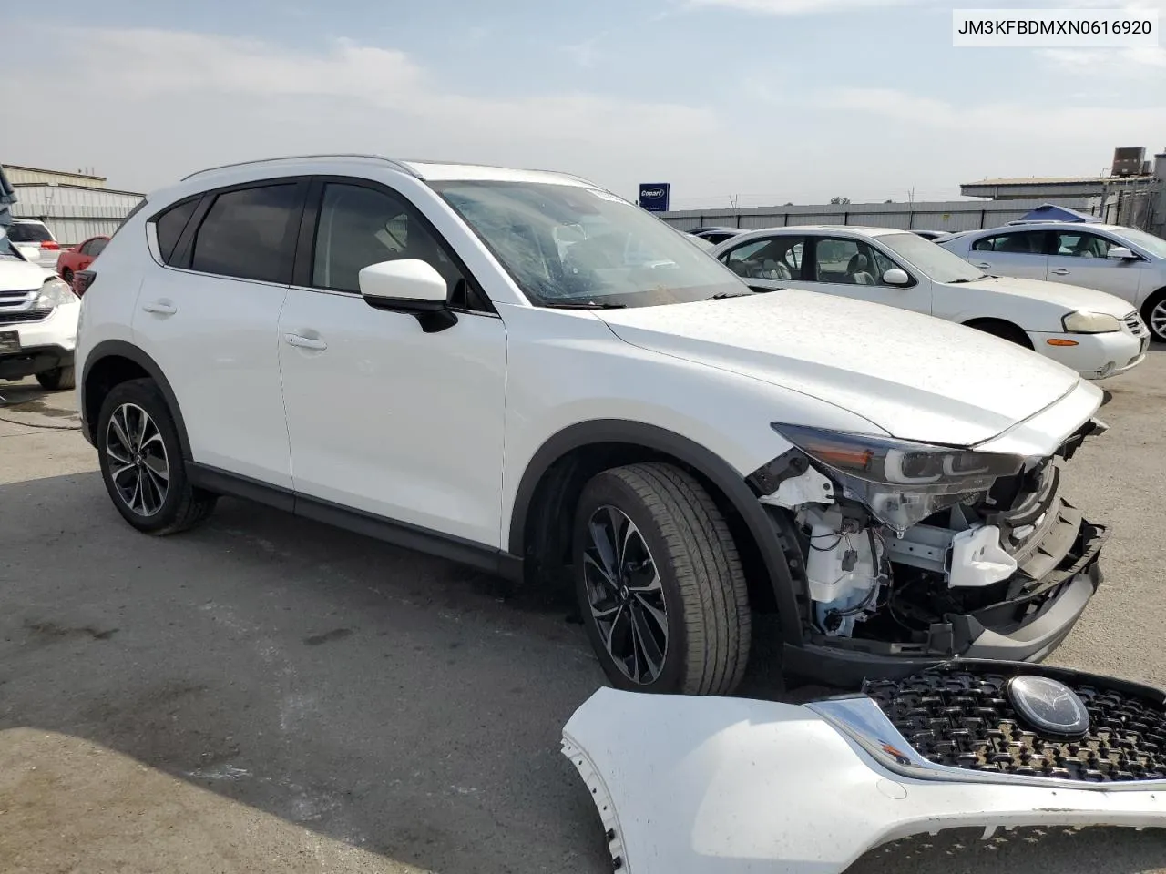 2022 Mazda Cx-5 Premium VIN: JM3KFBDMXN0616920 Lot: 75572554