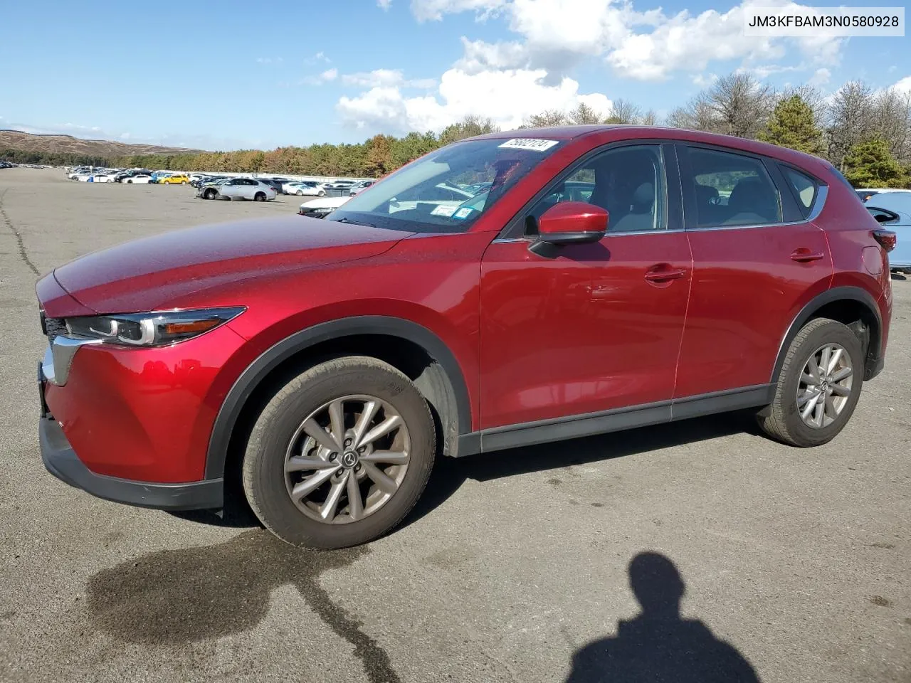 2022 Mazda Cx-5 VIN: JM3KFBAM3N0580928 Lot: 75602124