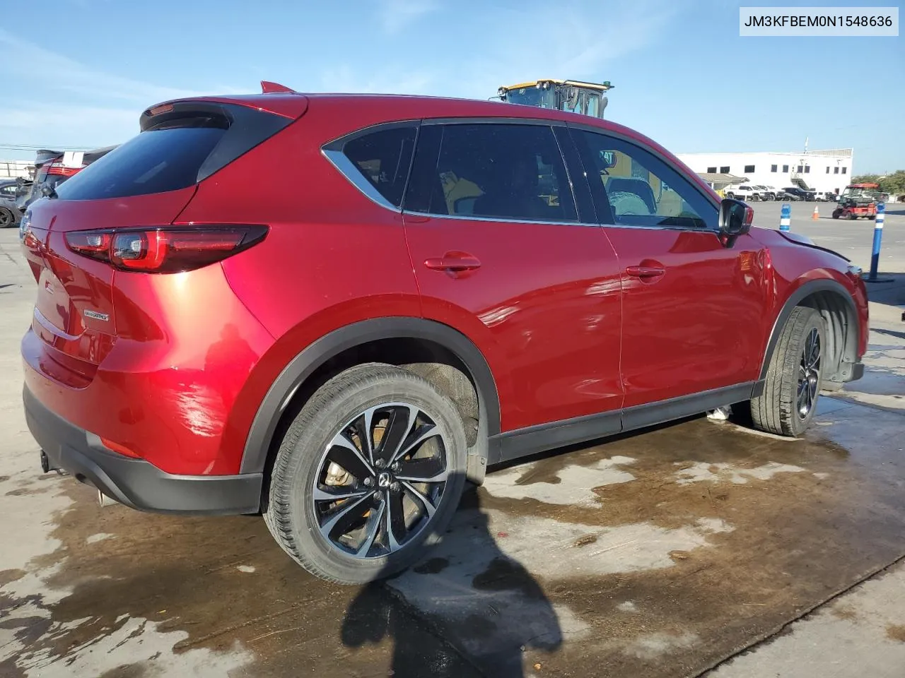 2022 Mazda Cx-5 Premium Plus VIN: JM3KFBEM0N1548636 Lot: 77492254