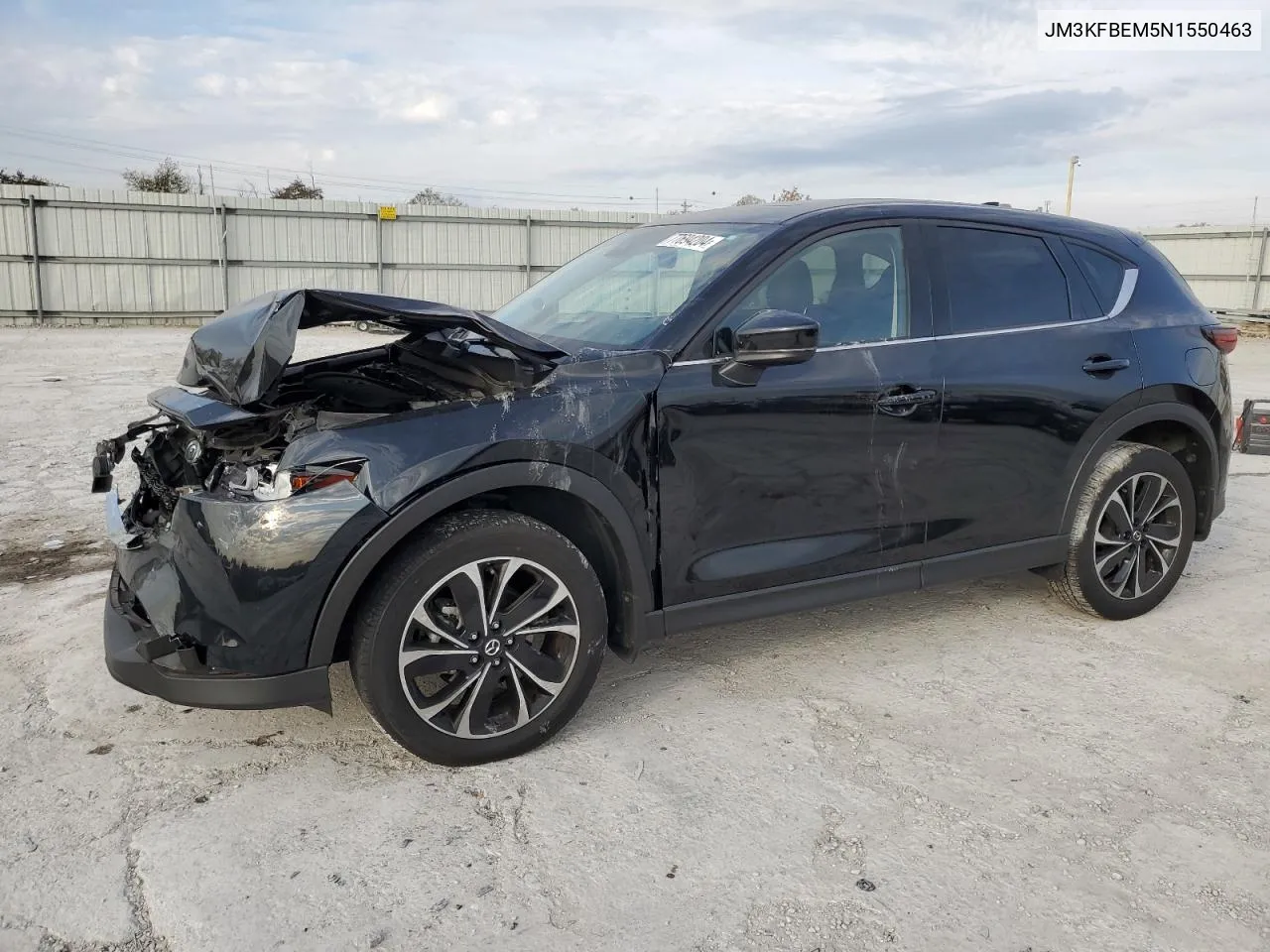 2022 Mazda Cx-5 Premium Plus VIN: JM3KFBEM5N1550463 Lot: 77694204