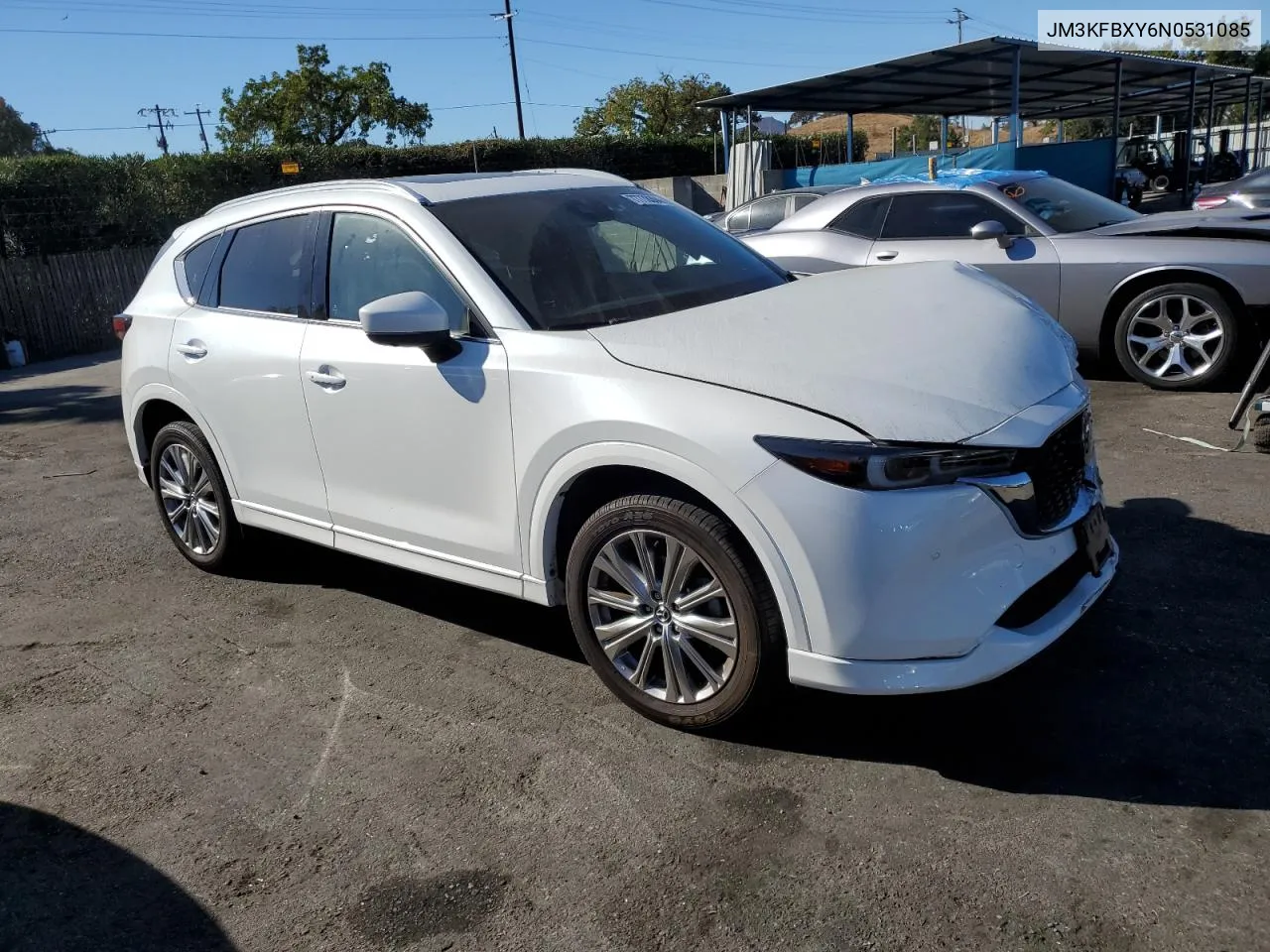 2022 Mazda Cx-5 Signature VIN: JM3KFBXY6N0531085 Lot: 77778304