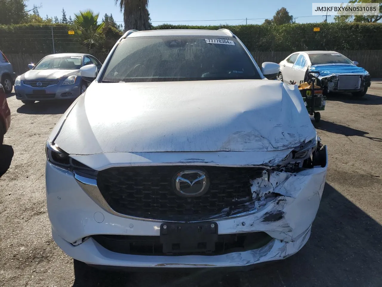 2022 Mazda Cx-5 Signature VIN: JM3KFBXY6N0531085 Lot: 77778304