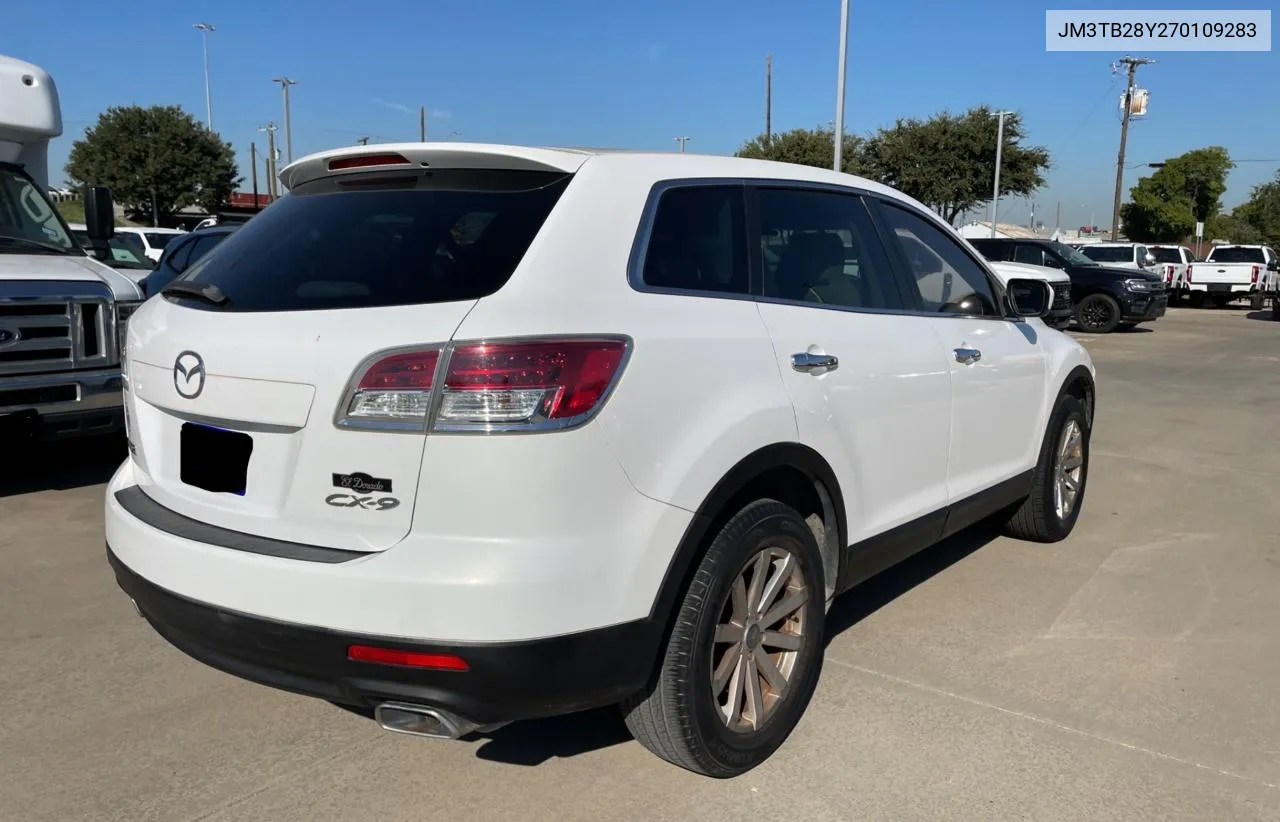 2007 Mazda Cx-9 VIN: JM3TB28Y270109283 Lot: 74928514