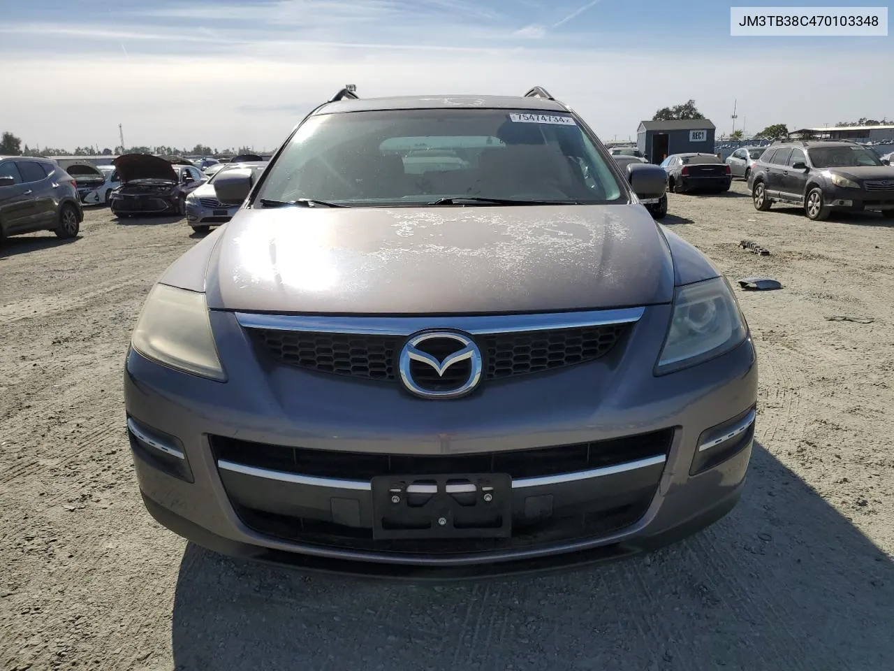 2007 Mazda Cx-9 VIN: JM3TB38C470103348 Lot: 75474734