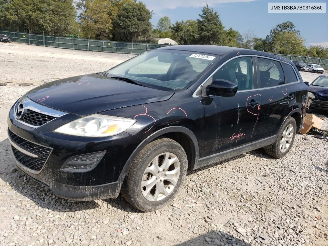 2011 Mazda Cx-9 VIN: JM3TB3BA7B0316360 Lot: 72122384