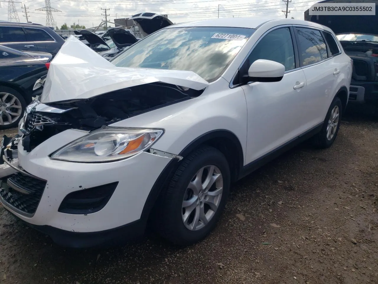 2012 Mazda Cx-9 VIN: JM3TB3CA9C0355502 Lot: 62271004