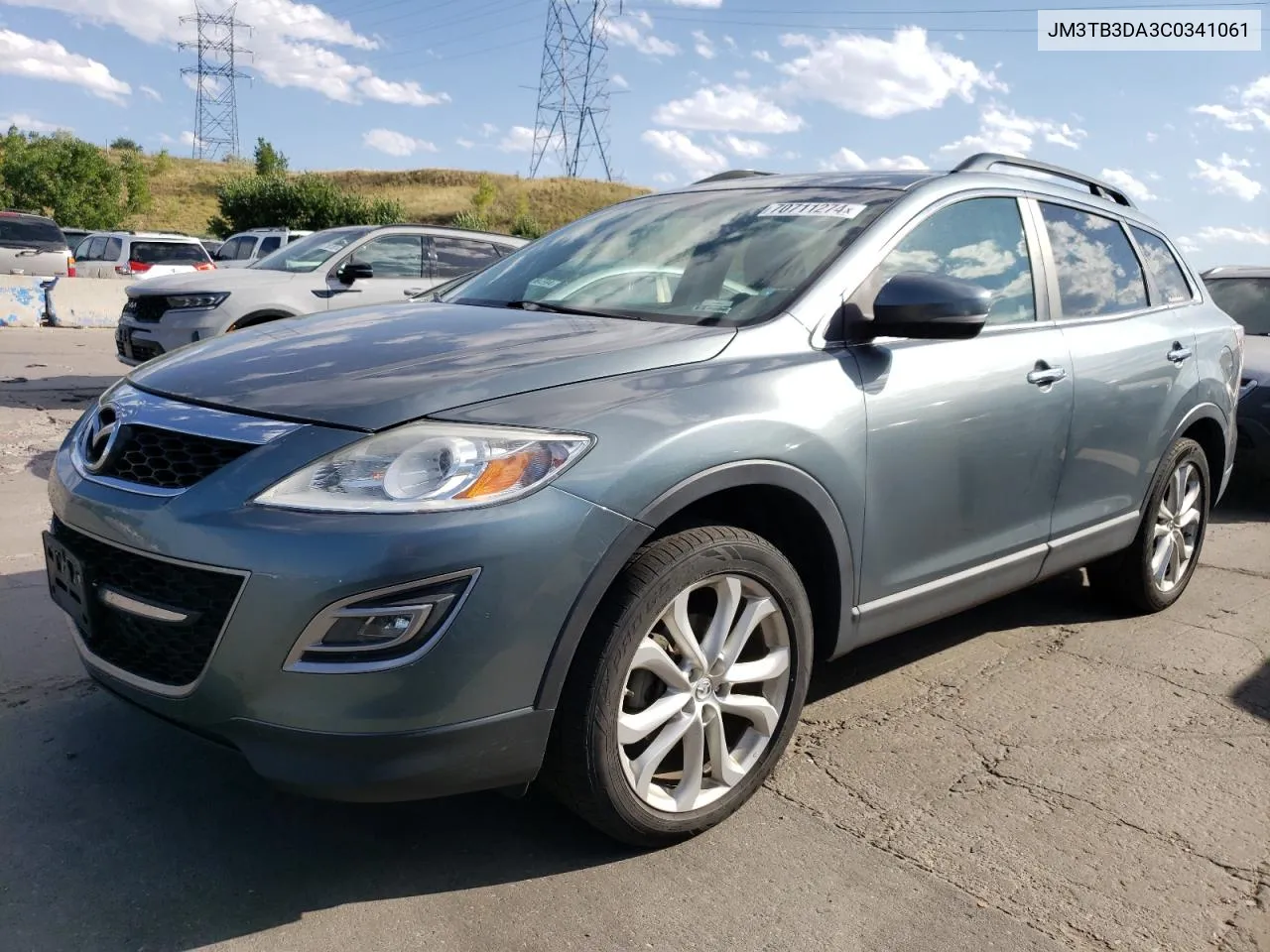 2012 Mazda Cx-9 VIN: JM3TB3DA3C0341061 Lot: 70711274