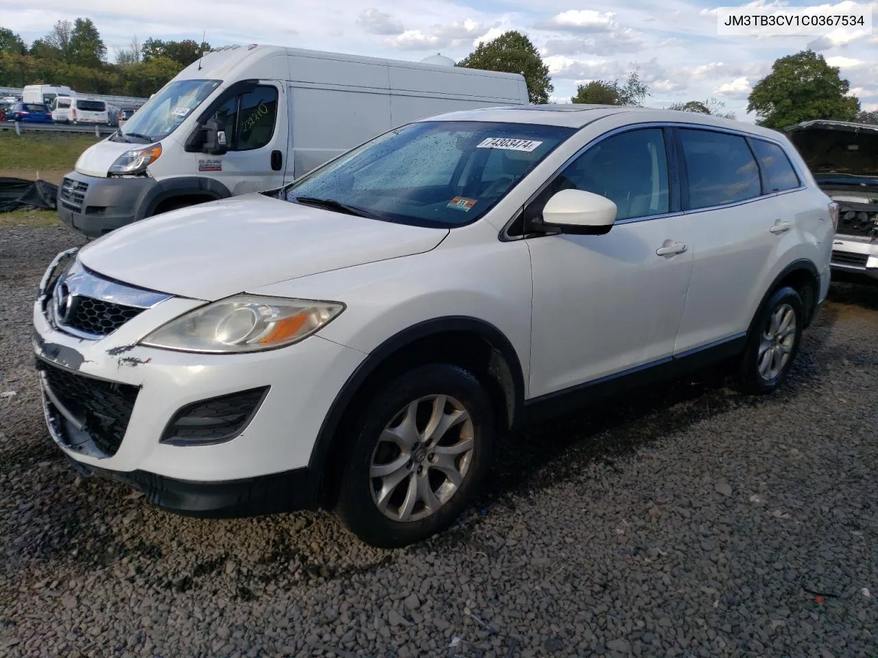 2012 Mazda Cx-9 VIN: JM3TB3CV1C0367534 Lot: 74303474