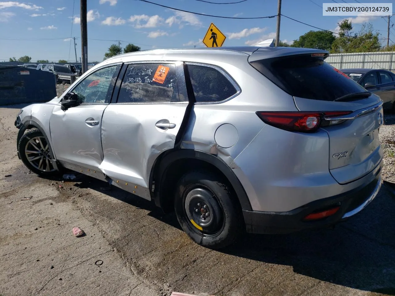 2016 Mazda Cx-9 Grand Touring VIN: JM3TCBDY2G0124739 Lot: 71389094