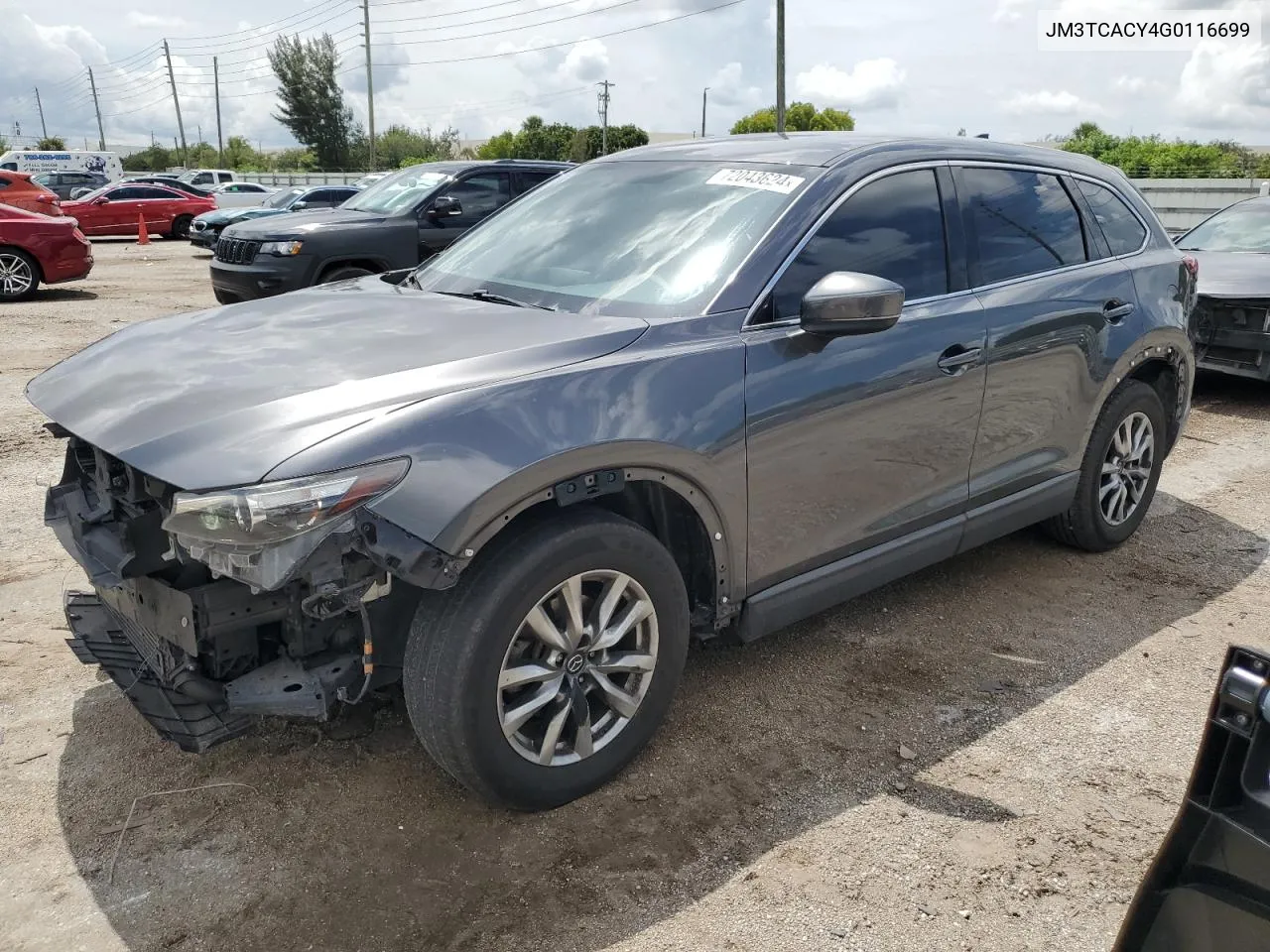 2016 Mazda Cx-9 Touring VIN: JM3TCACY4G0116699 Lot: 72043624