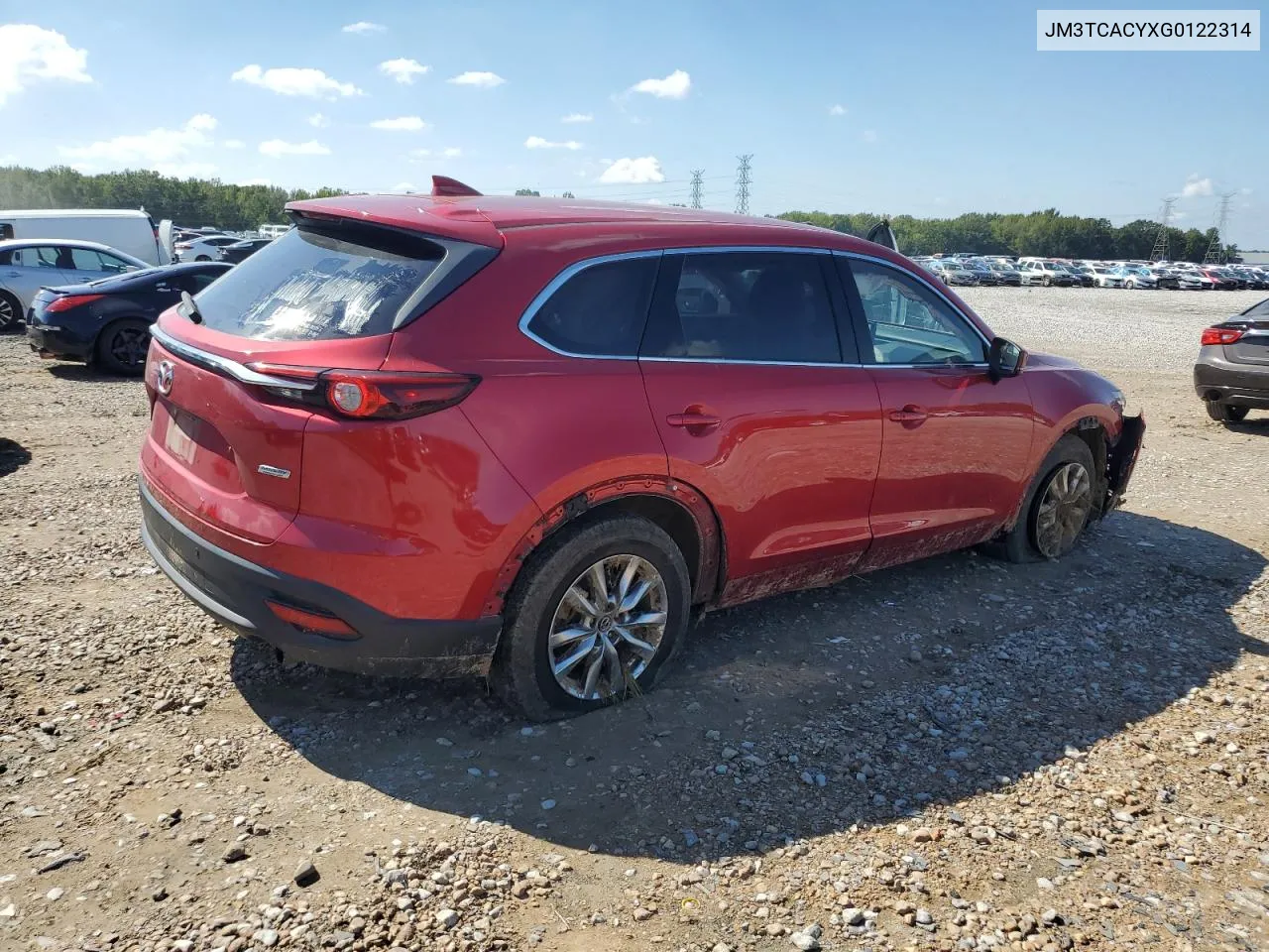 JM3TCACYXG0122314 2016 Mazda Cx-9 Touring