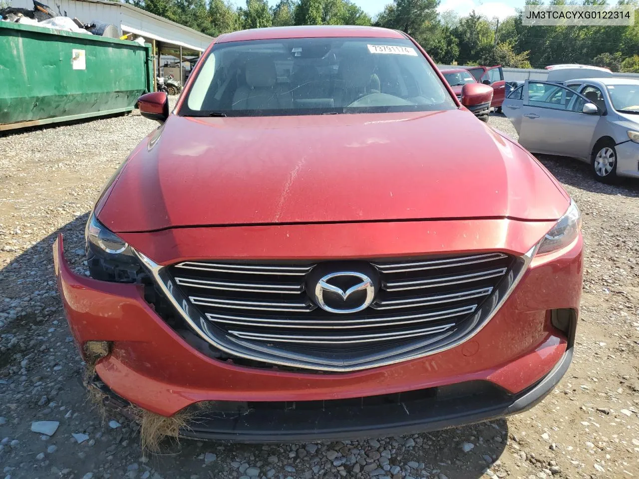 JM3TCACYXG0122314 2016 Mazda Cx-9 Touring