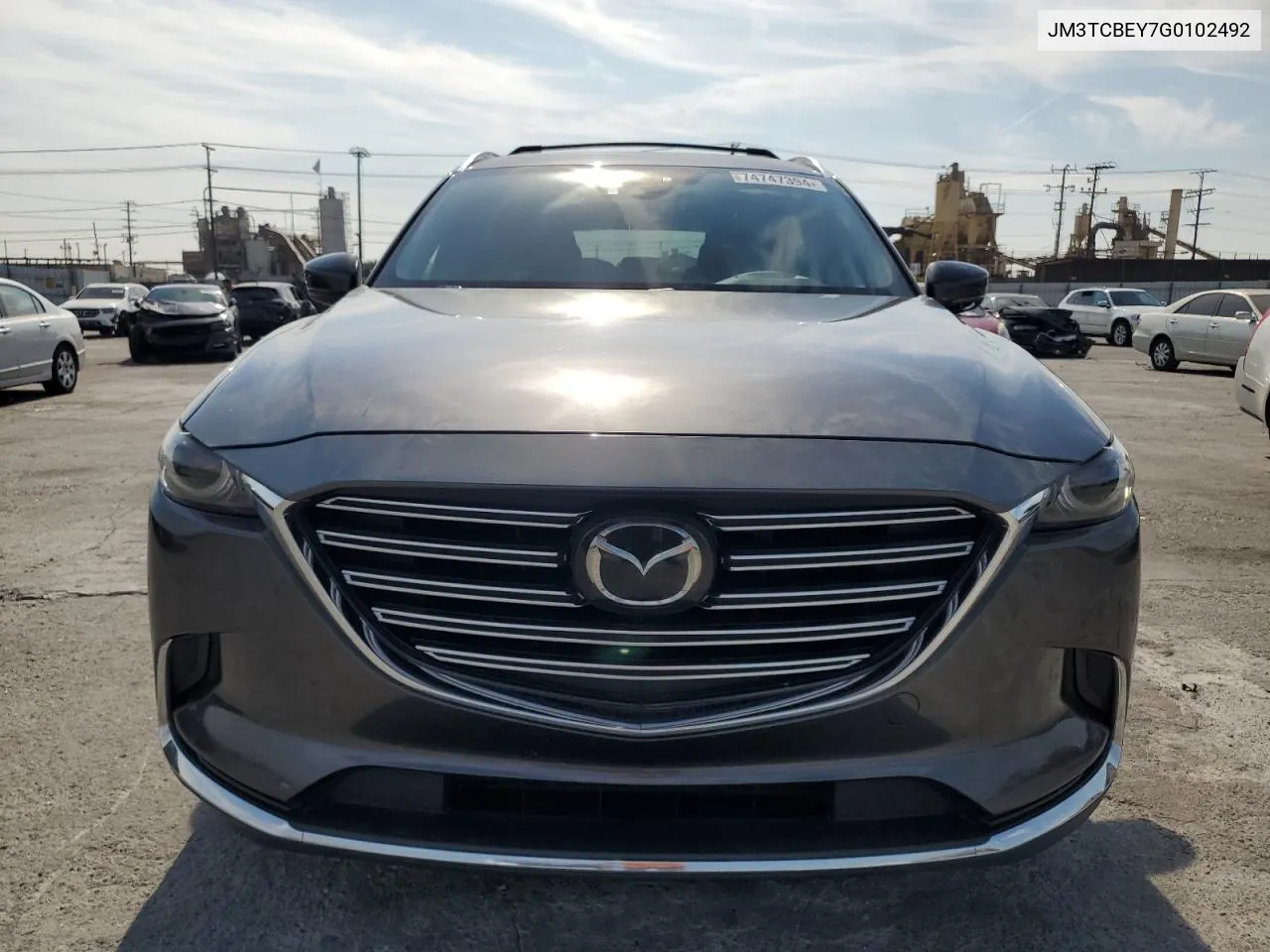 2016 Mazda Cx-9 Signature VIN: JM3TCBEY7G0102492 Lot: 74747394