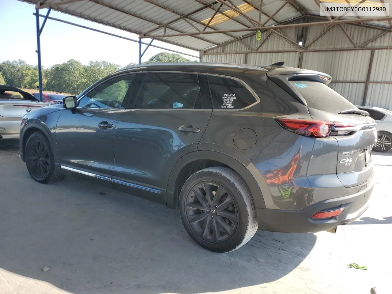 JM3TCBEY0G0112930 2016 Mazda Cx-9 Signature