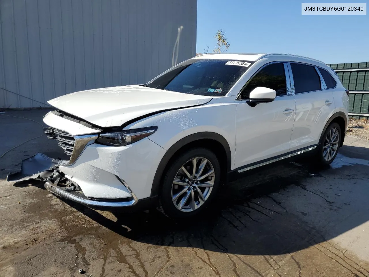 2016 Mazda Cx-9 Grand Touring VIN: JM3TCBDY6G0120340 Lot: 77119554