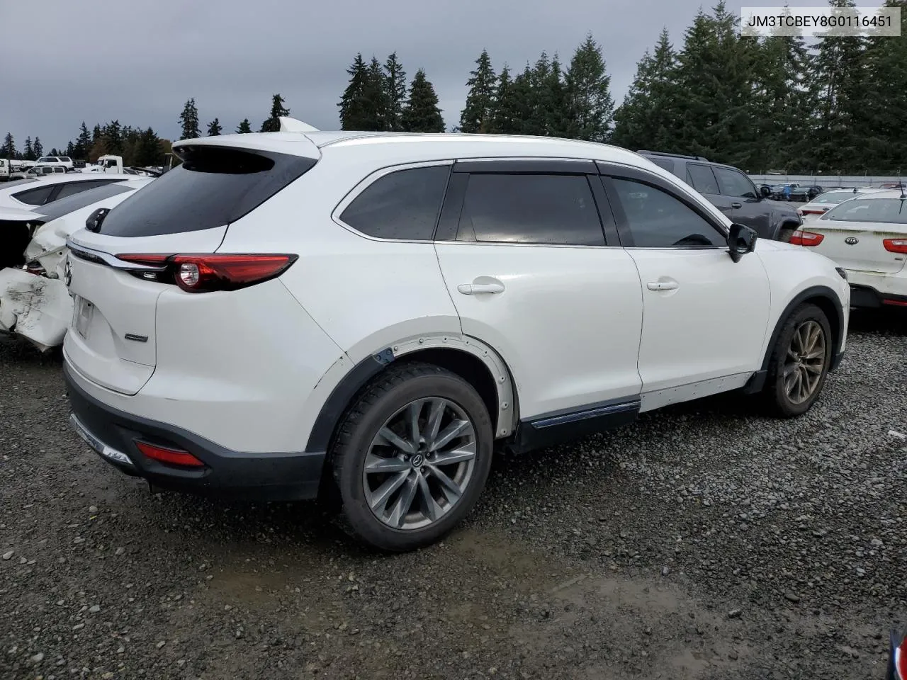 2016 Mazda Cx-9 Signature VIN: JM3TCBEY8G0116451 Lot: 78008444