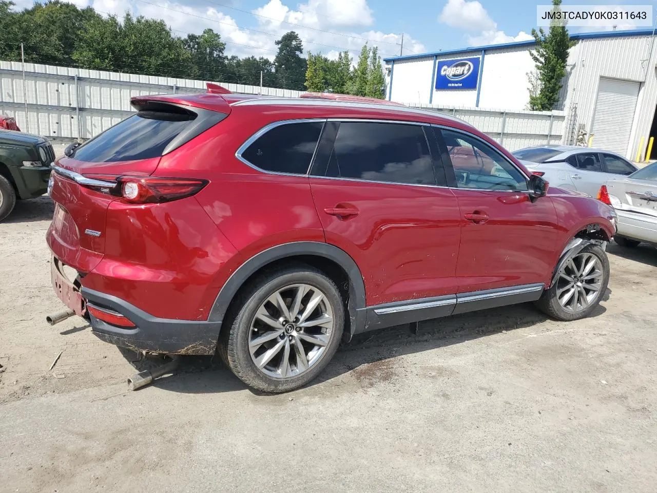 2019 Mazda Cx-9 Grand Touring VIN: JM3TCADY0K0311643 Lot: 72179324