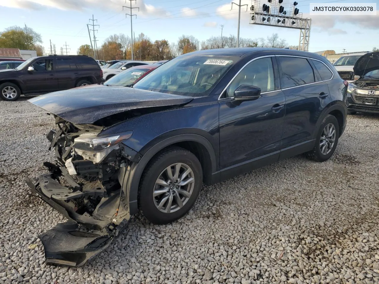 2019 Mazda Cx-9 Touring VIN: JM3TCBCY0K0303078 Lot: 78606764