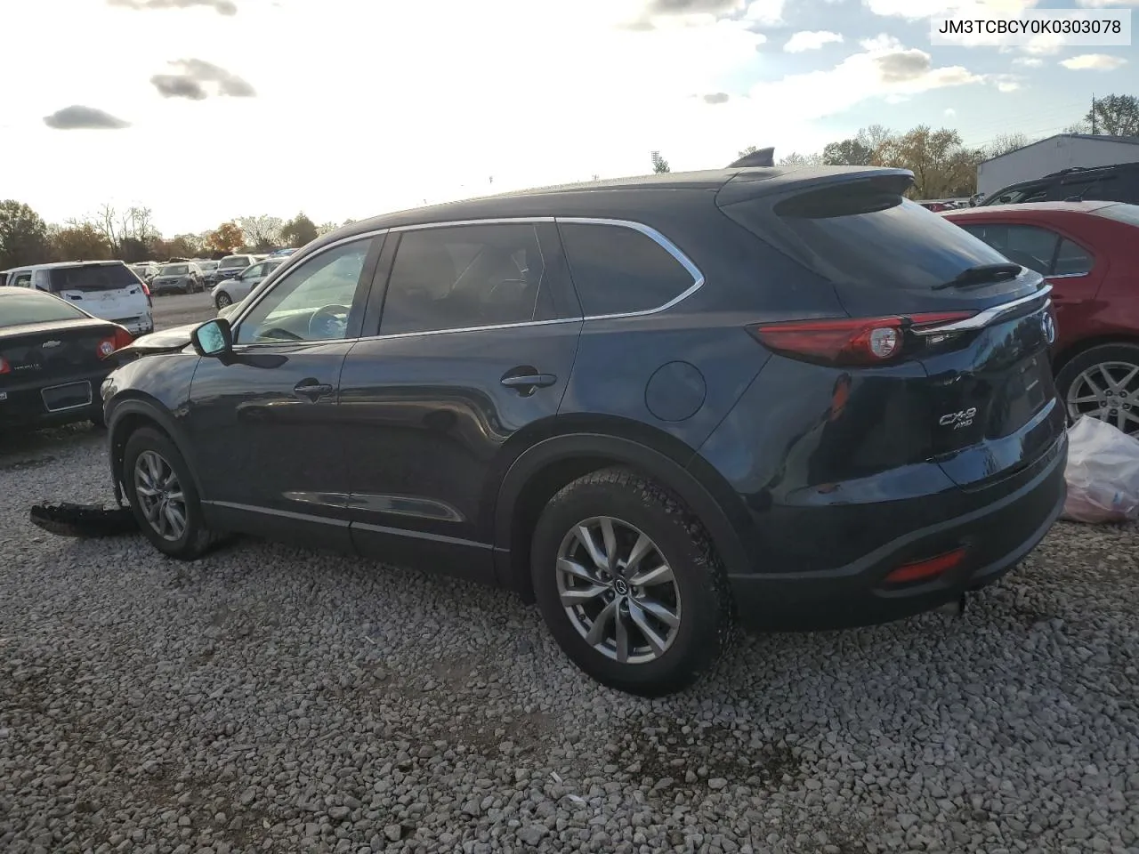 2019 Mazda Cx-9 Touring VIN: JM3TCBCY0K0303078 Lot: 78606764