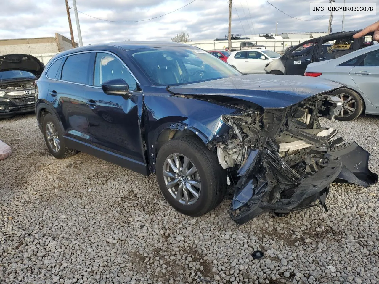 2019 Mazda Cx-9 Touring VIN: JM3TCBCY0K0303078 Lot: 78606764