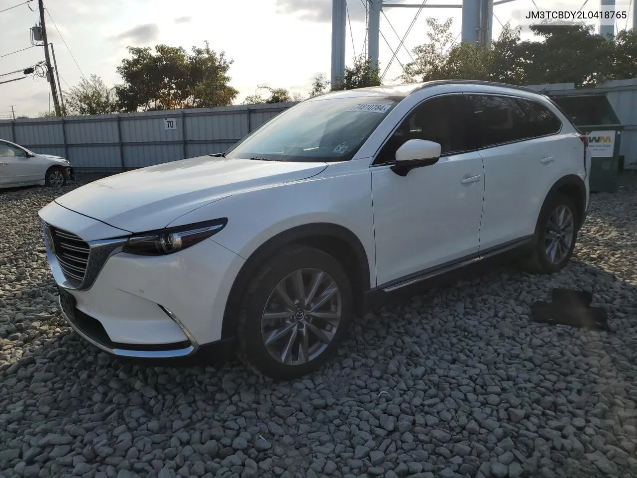 2020 Mazda Cx-9 Grand Touring VIN: JM3TCBDY2L0418765 Lot: 74810784