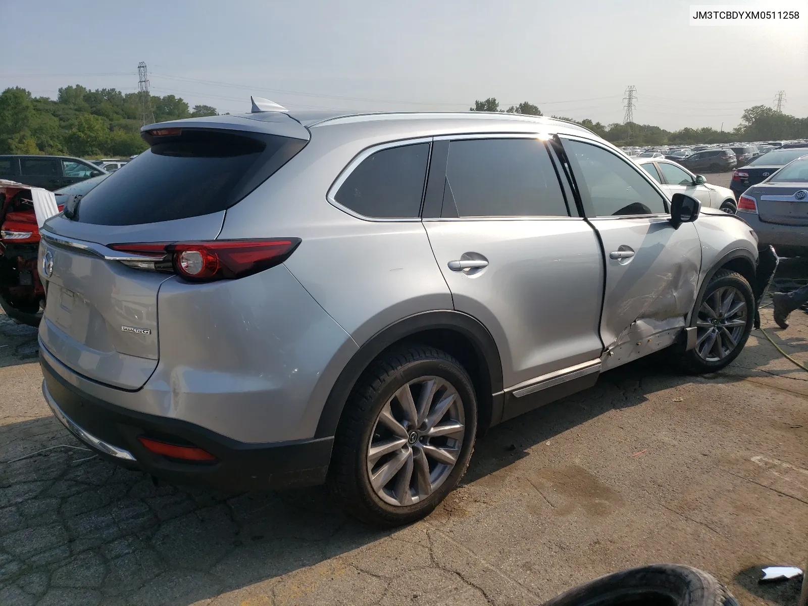 2021 Mazda Cx-9 Grand Touring VIN: JM3TCBDYXM0511258 Lot: 66330174