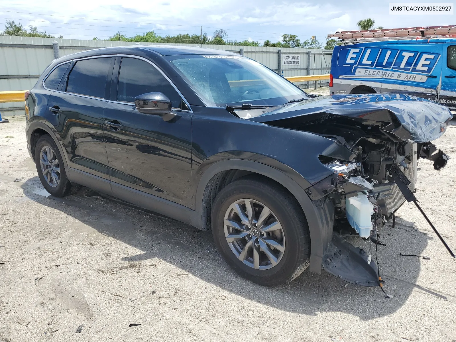 2021 Mazda Cx-9 Touring VIN: JM3TCACYXM0502927 Lot: 66365154