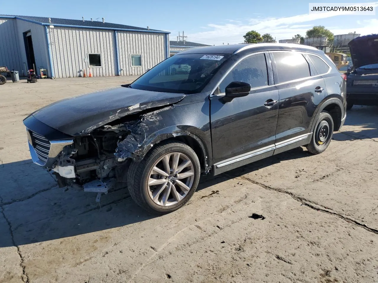 2021 Mazda Cx-9 Grand Touring VIN: JM3TCADY9M0513643 Lot: 71626194