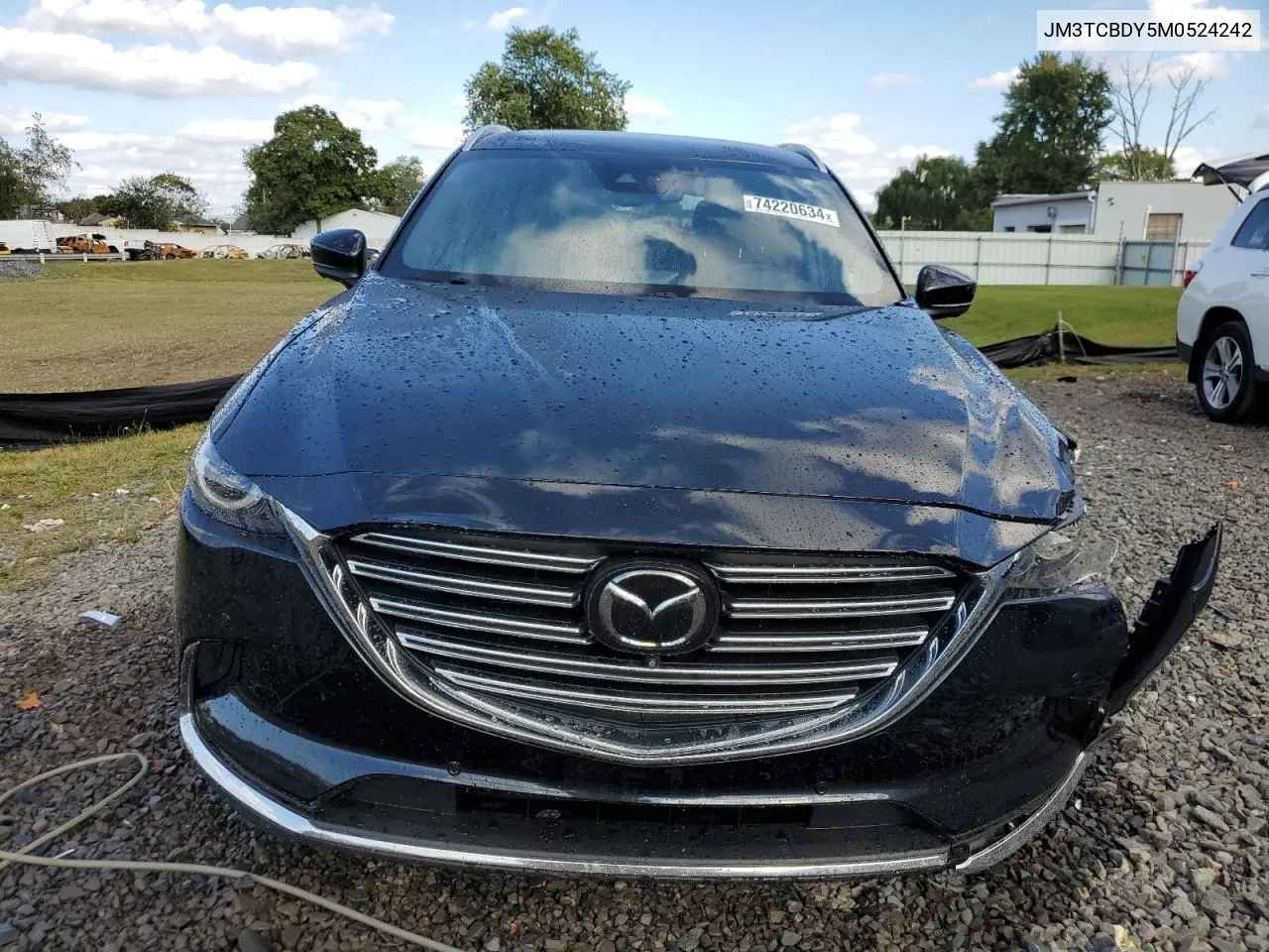 2021 Mazda Cx-9 Grand Touring VIN: JM3TCBDY5M0524242 Lot: 74220634