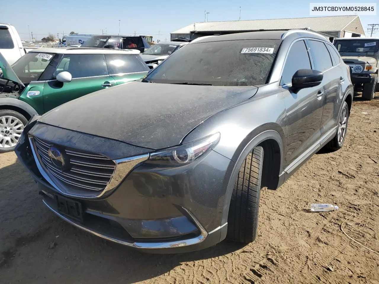 2021 Mazda Cx-9 Grand Touring VIN: JM3TCBDY0M0528845 Lot: 75691834