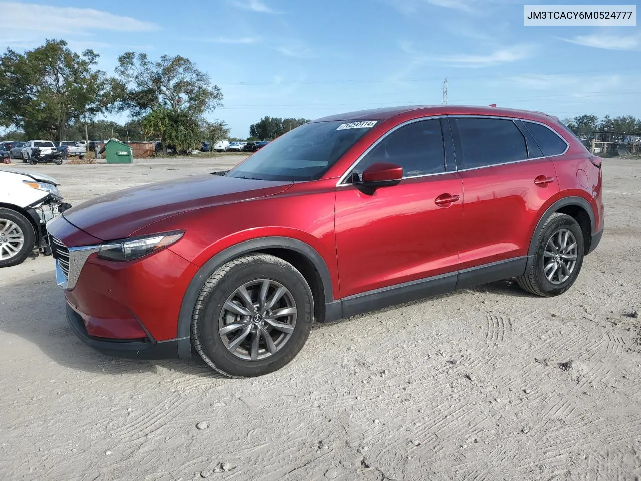 2021 Mazda Cx-9 Touring VIN: JM3TCACY6M0524777 Lot: 76290414