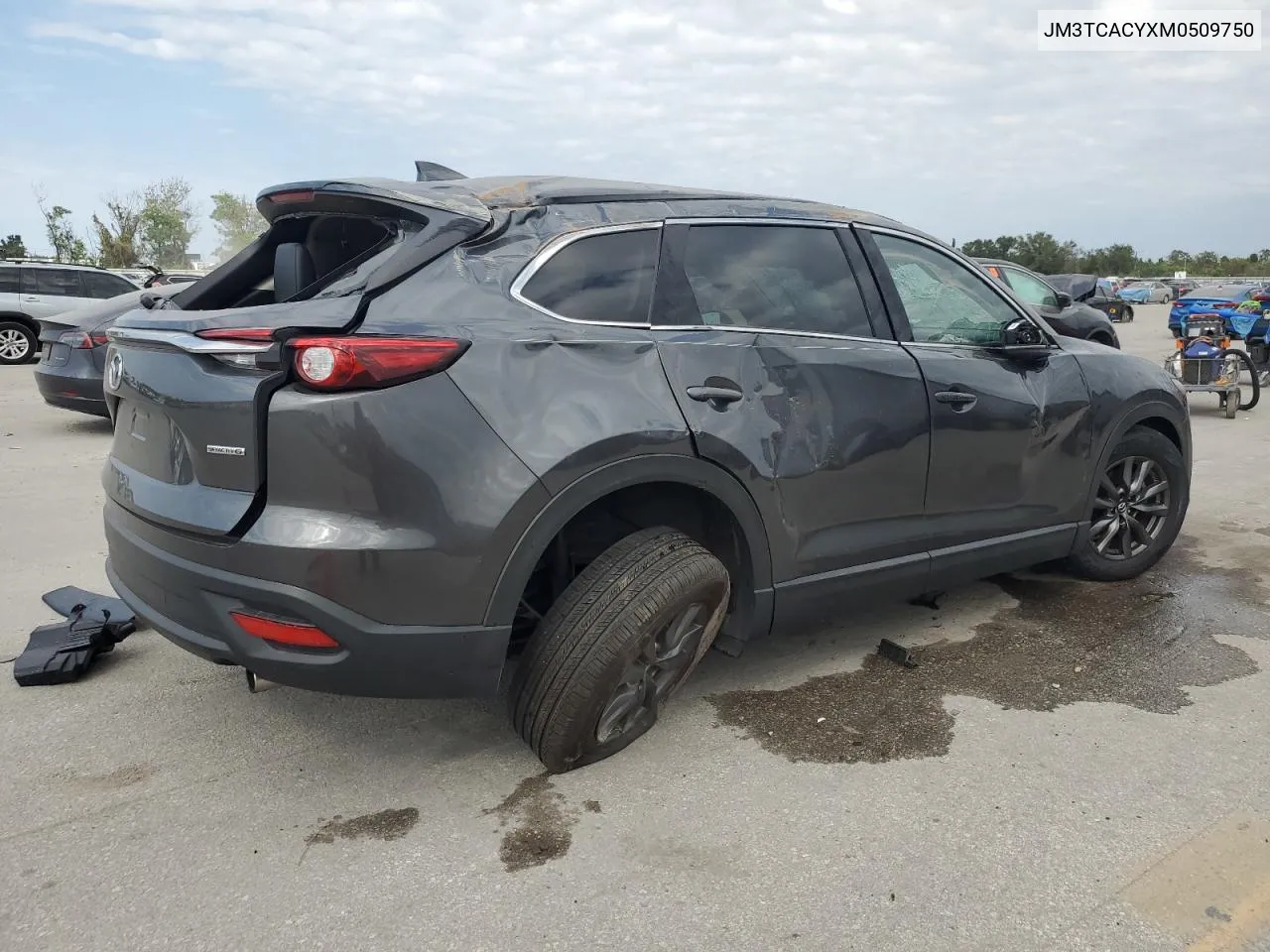 2021 Mazda Cx-9 Touring VIN: JM3TCACYXM0509750 Lot: 76293144