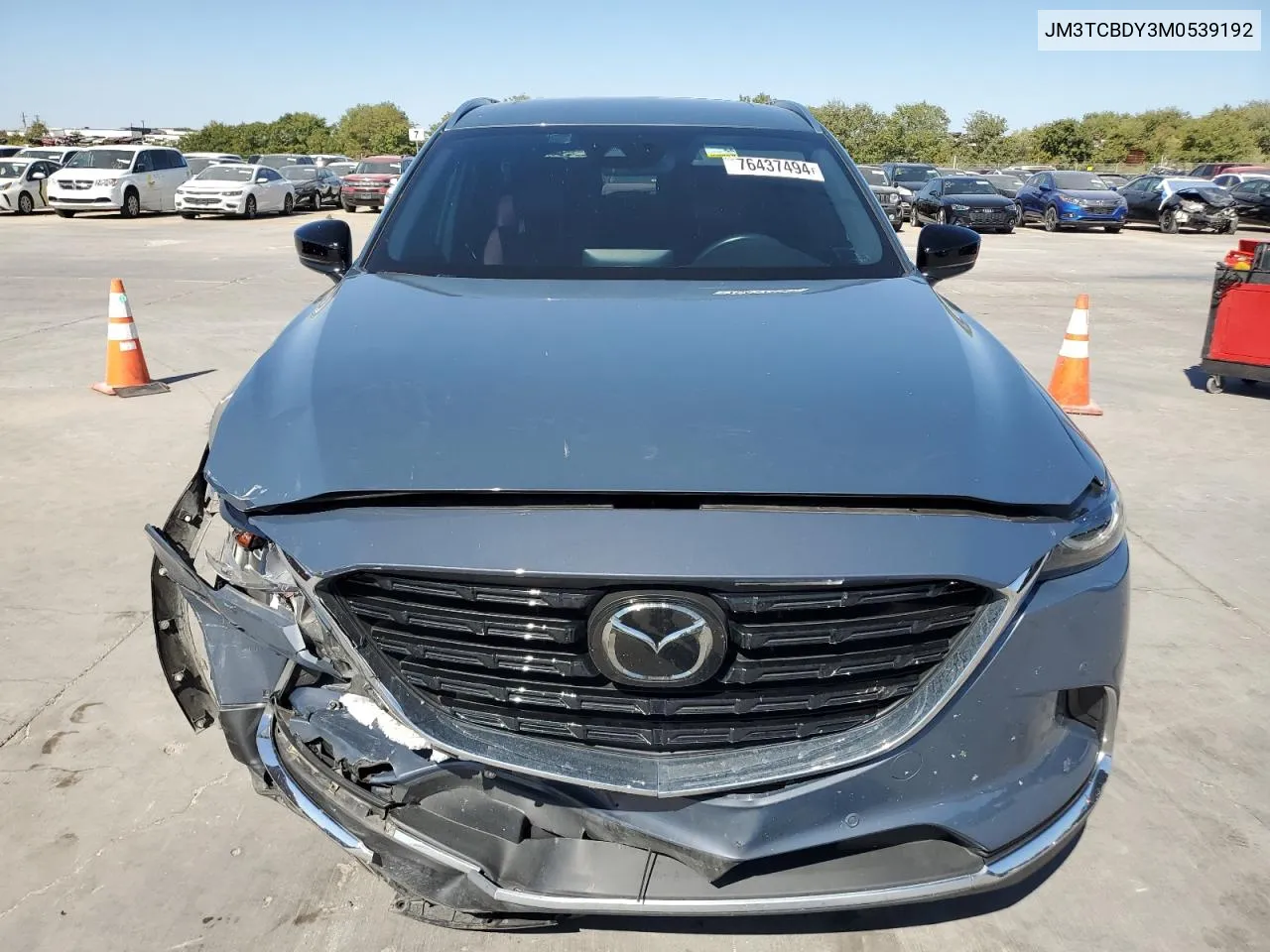 2021 Mazda Cx-9 Grand Touring VIN: JM3TCBDY3M0539192 Lot: 76437494