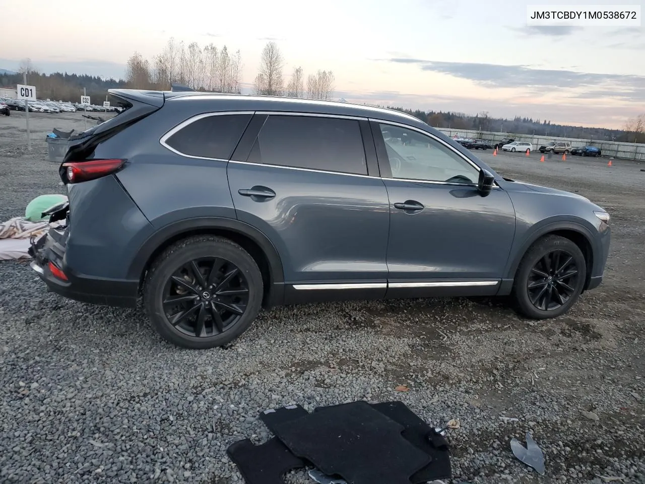 2021 Mazda Cx-9 Grand Touring VIN: JM3TCBDY1M0538672 Lot: 80048854