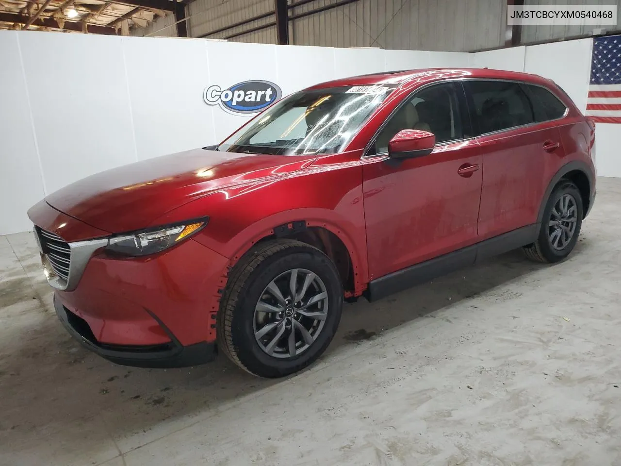 2021 Mazda Cx-9 Touring VIN: JM3TCBCYXM0540468 Lot: 80191404