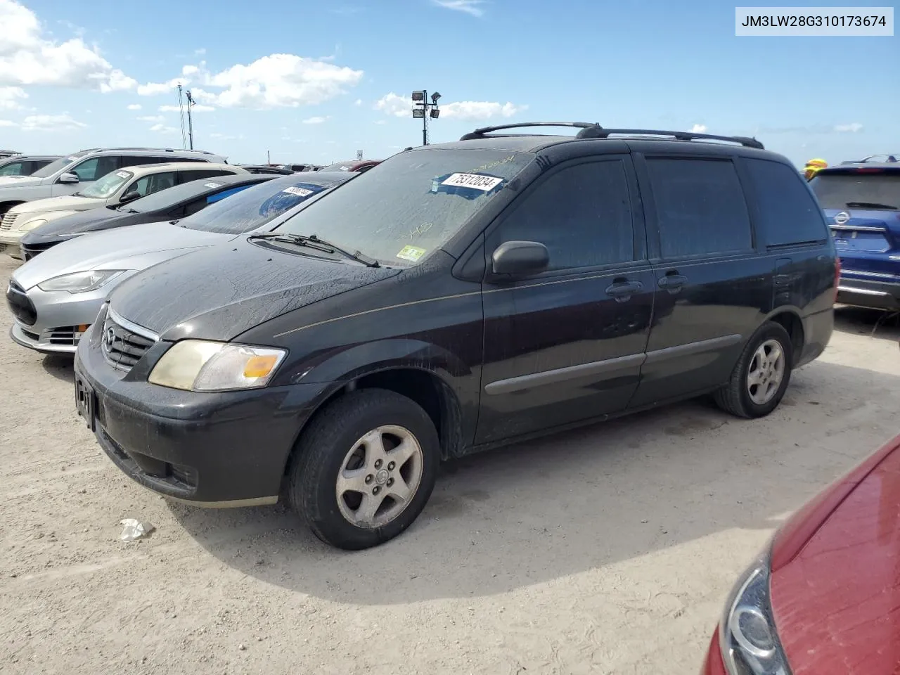 2001 Mazda Mpv Wagon VIN: JM3LW28G310173674 Lot: 75312034