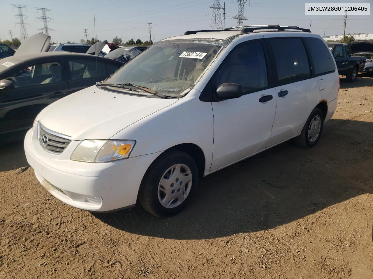 2001 Mazda Mpv Wagon VIN: JM3LW28G010206405 Lot: 75620144