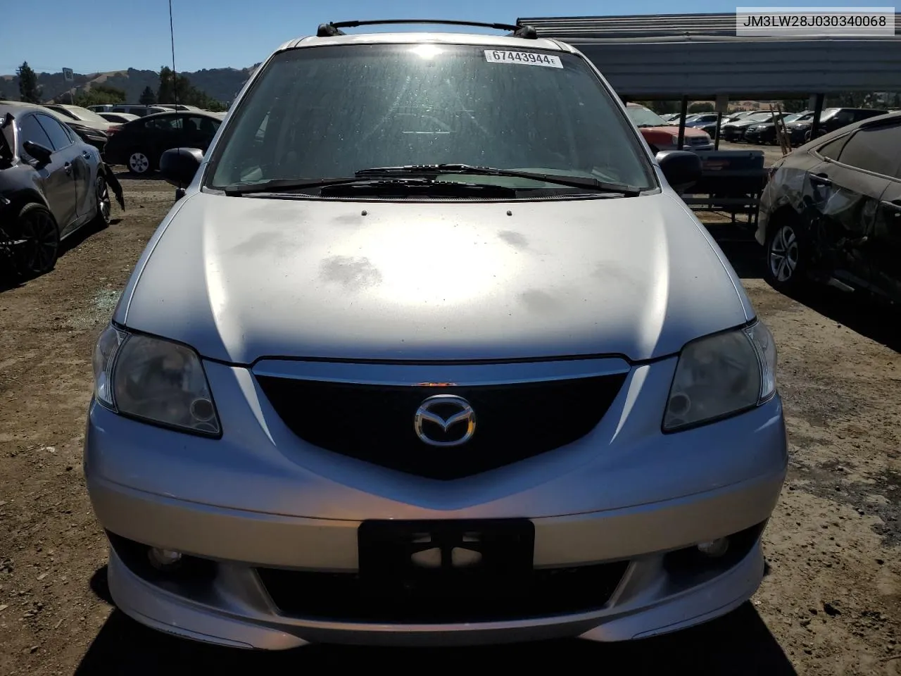 2003 Mazda Mpv Wagon VIN: JM3LW28J030340068 Lot: 67443944