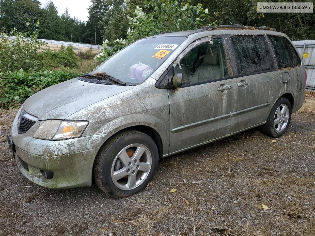 2003 Mazda Mpv Wagon VIN: JM3LW28J030350695 Lot: 68644034