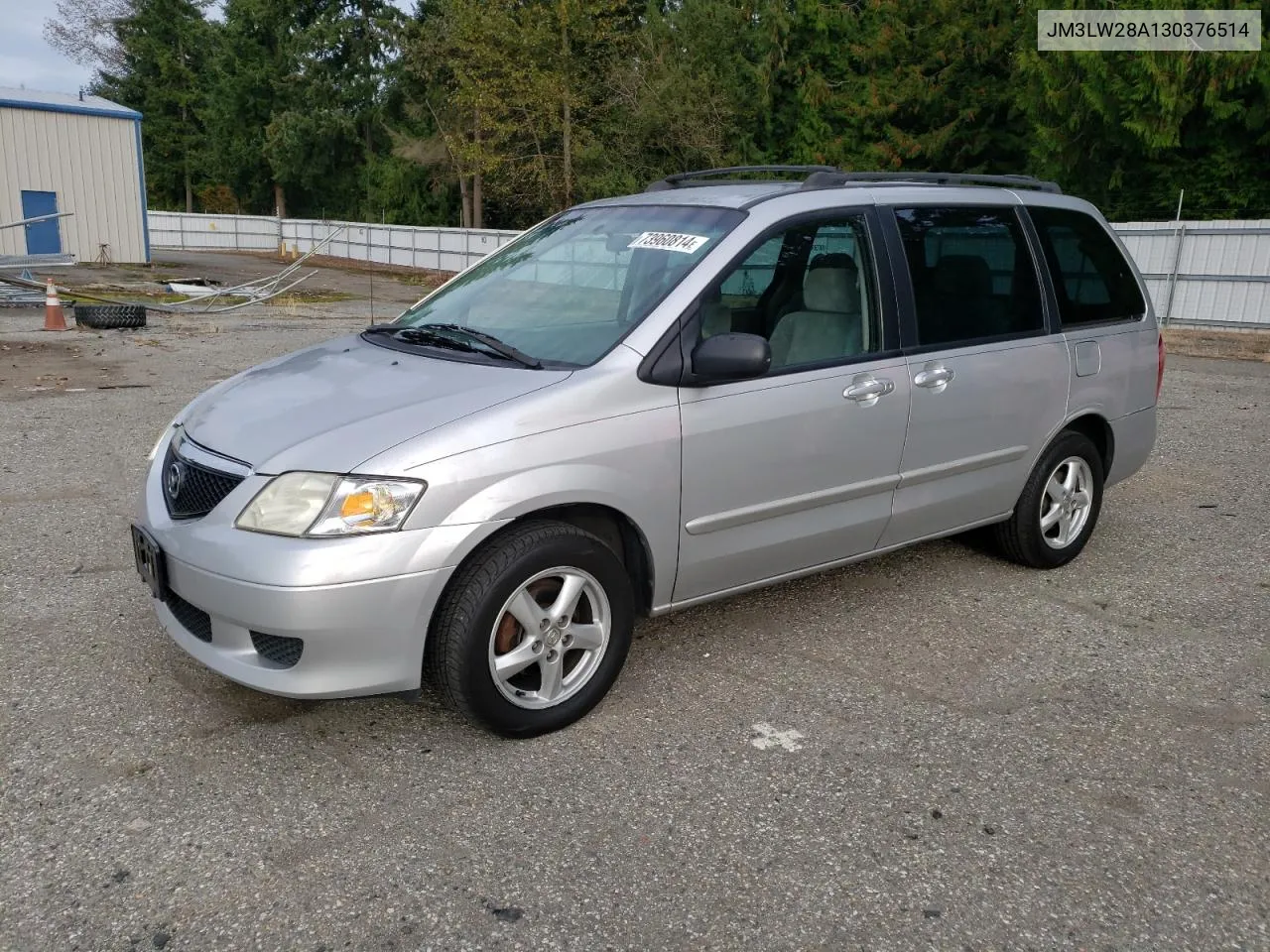 2003 Mazda Mpv Wagon VIN: JM3LW28A130376514 Lot: 73960814