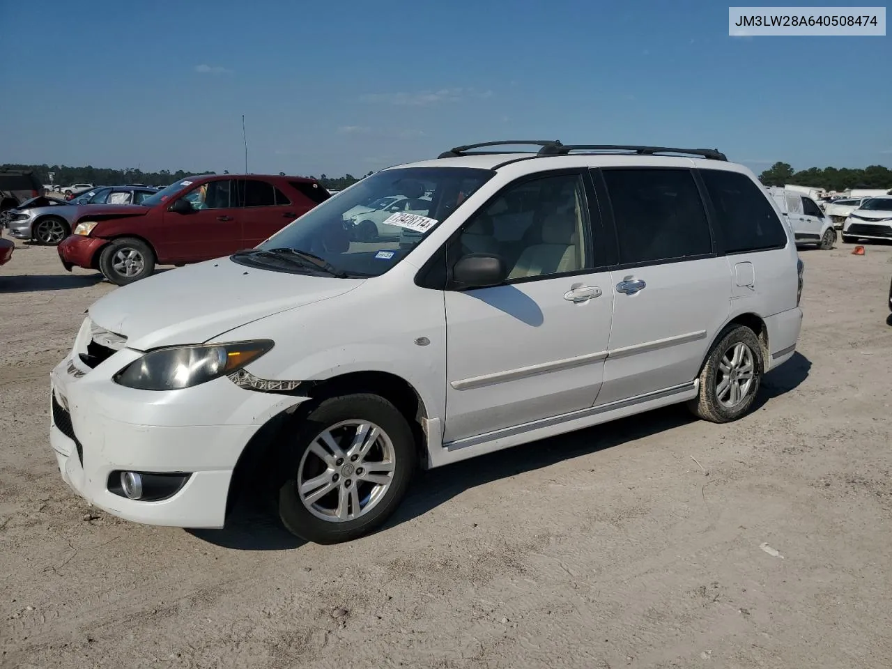 2004 Mazda Mpv Wagon VIN: JM3LW28A640508474 Lot: 73428714