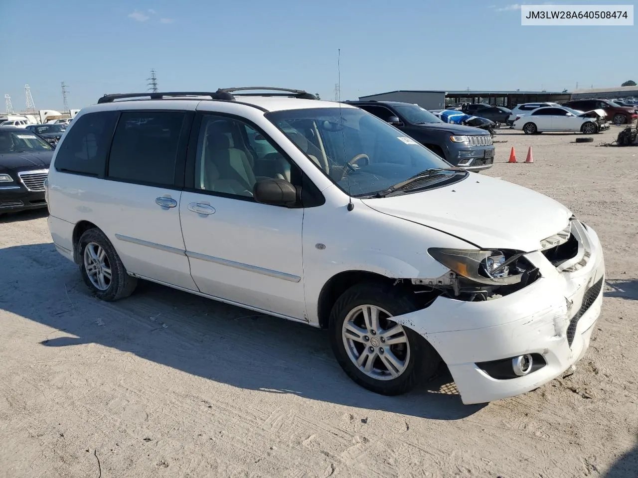 2004 Mazda Mpv Wagon VIN: JM3LW28A640508474 Lot: 73428714