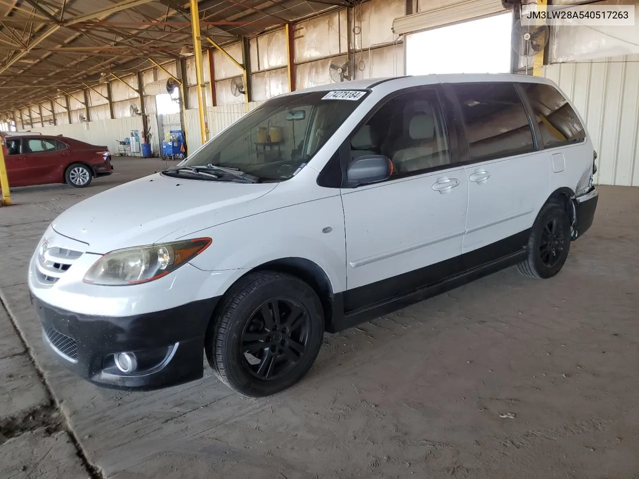 2004 Mazda Mpv Wagon VIN: JM3LW28A540517263 Lot: 74278184