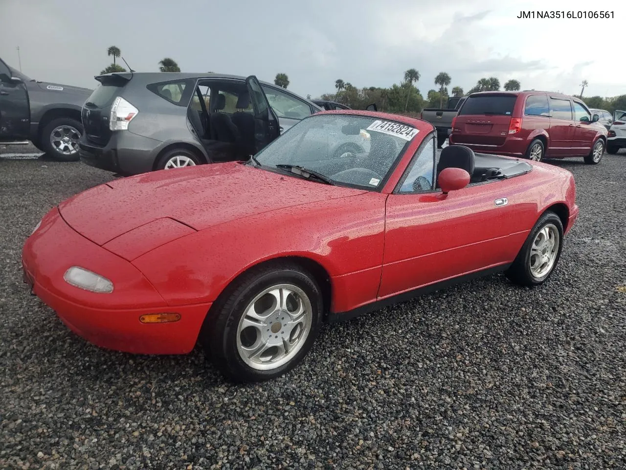 1990 Mazda Mx-5 Miata VIN: JM1NA3516L0106561 Lot: 74152824