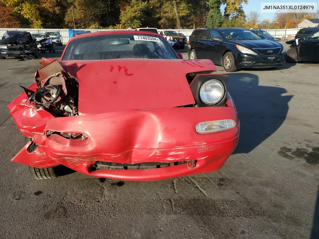 1990 Mazda Mx-5 Miata VIN: JM1NA351XL0124979 Lot: 77403594