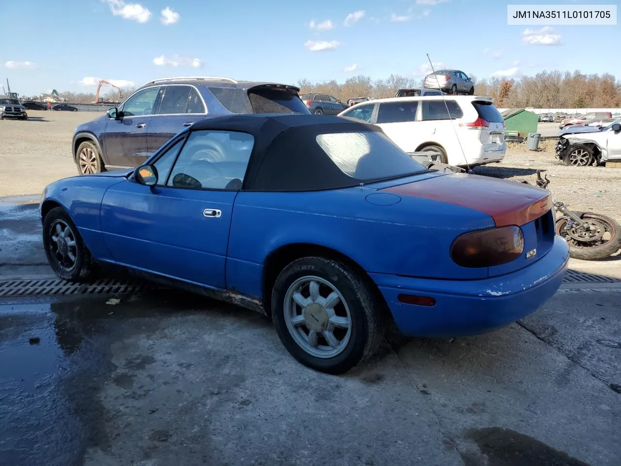 1990 Mazda Mx-5 Miata VIN: JM1NA3511L0101705 Lot: 79860854